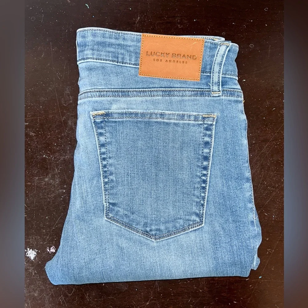 Lucky Brand Stella stretchy low rise skinny denim blue ankle jeans size 10/30 - Picture 5 of 13